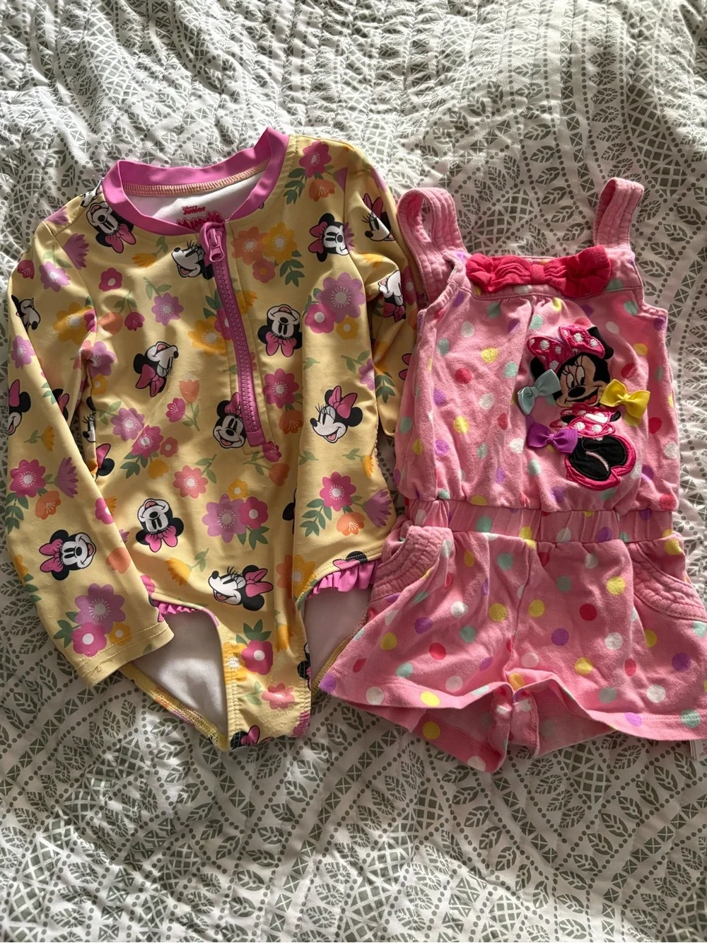 2T Disney Rashguard and Romper Cover Up